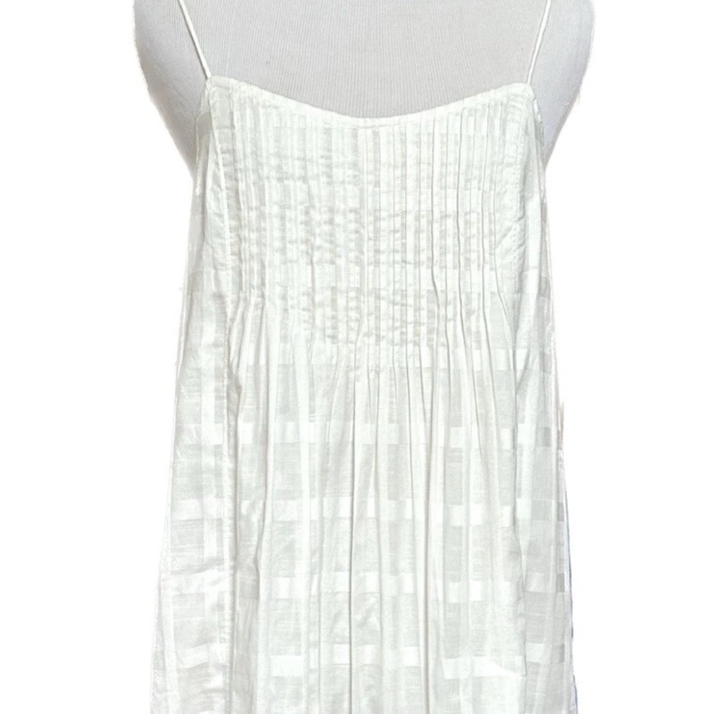 J. Crew White Lined Sundress Sz 4